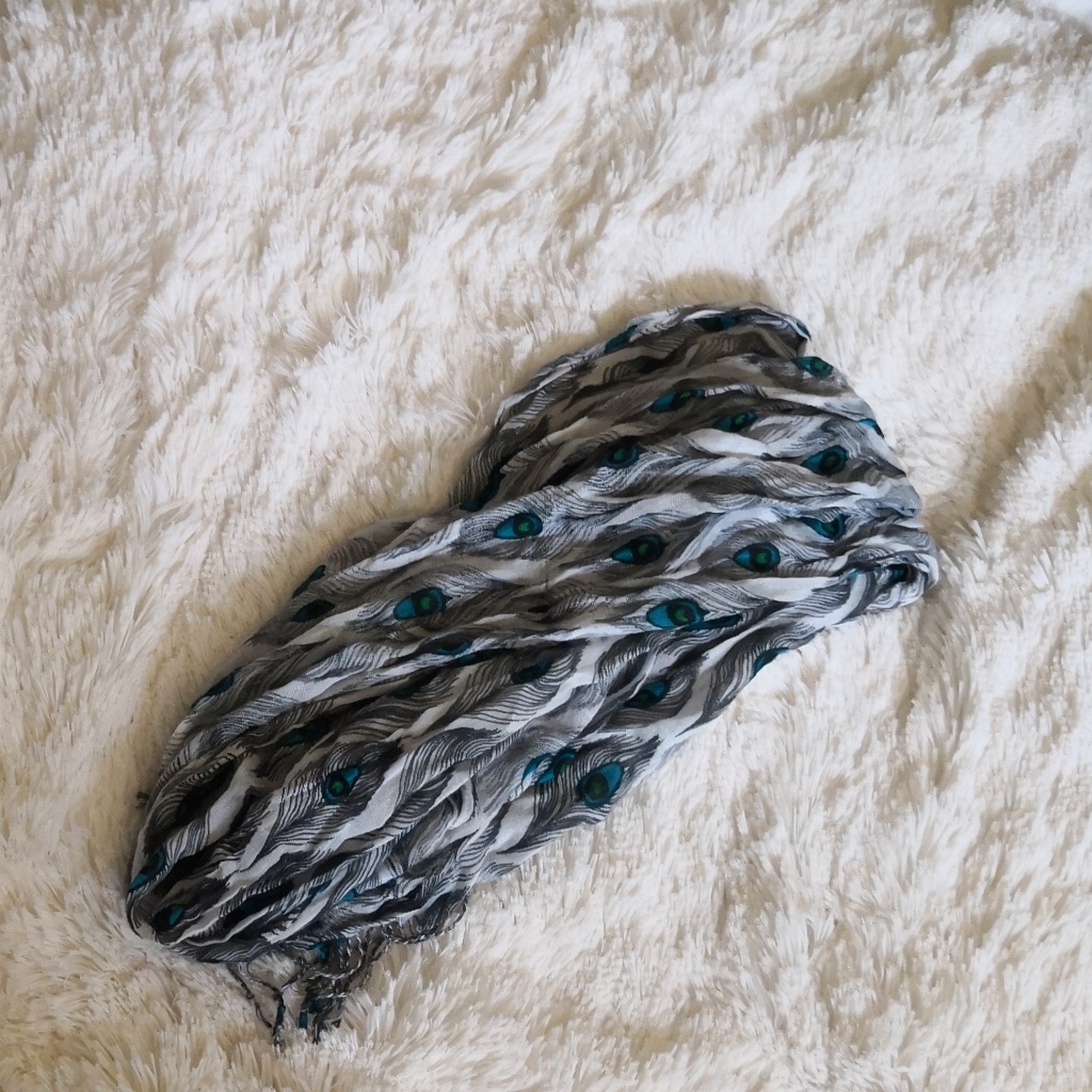 Peacock Pattern Scarf